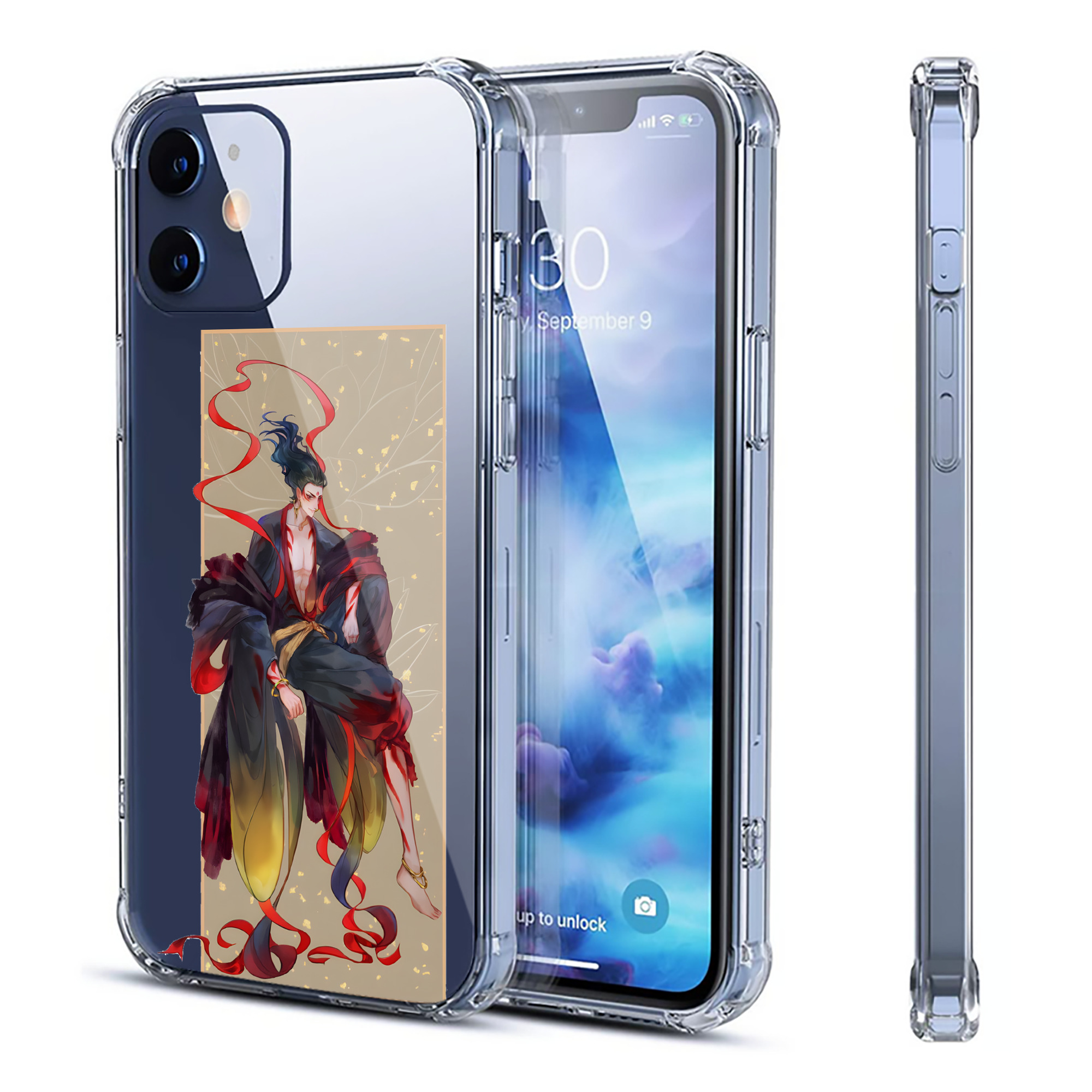 （画像用） Ne Zha 2 ナタ 魔童の大暴れ 【iPhone 12シリーズ対応】透明スマホケース（クリアソフトケース）